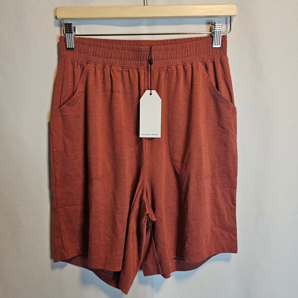 Universal Standard Lorelai Lounge Shorts 4XS=XS Marsala Red Relaxed‎ Fit